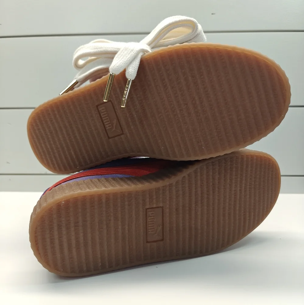 Puma Fenty Creeper Phatty Lavender Red Purple Suede Casual Sneakers Women's 7.5 - Picture 10 of 11